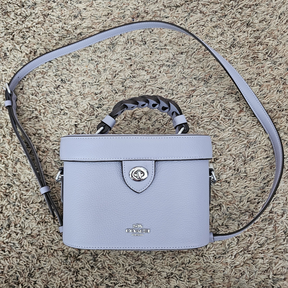Coach Light Purple  Leather Crossbody Bag